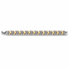 Matrix Bracelet – Premium Silver Dual Tone Geometric Link Bracelet