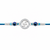 Swastik Evil Eye Silver Rakhi – 925 Sterling Silver Divine Swastik Rakhi with Evil Eye Protection