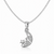 Noor Chand Pendant – 925 Sterling Silver Moon & Star CZ Pendant for Women