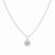 Halo-Bloom Pendant – 925 Sterling Silver Floral Pendant Necklace