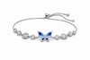 Neel Noor Butterfly Bracelet – 925 Sterling Silver Blue Butterfly Adjustable Bracelet