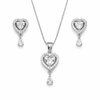 Luvia Heart Pendant Set in 925 Sterling Silver