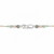 Bro Infinity Rakhi – 925 Sterling Silver Infinity Rakhi with Pastel Green & Peach Beads