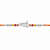Bhai Rakhi – 925 Sterling Silver Rakhi with Red & Yellow Beads