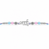 Bhai Rakhi – 925 Sterling Silver Rakhi with Pastel Pink & Blue Beads