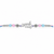 Bhai Rakhi – 925 Sterling Silver Rakhi with Pastel Pink & Blue Beads