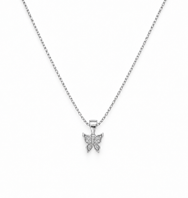 Papillon Pendant – 925 Sterling Silver | Butterfly Necklace