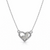 Cara Pendant – 925 Sterling Silver Double Heart Necklace