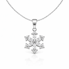 Flora Snow Pendant Set in 925 Sterling Silver