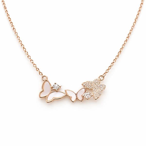 Lila Pendant – 925 Sterling Silver Butterfly Charm Necklace