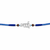 Bhai Rakhi – 925 Sterling Silver Rakhi with Rudraksha Beads & Blue Thread