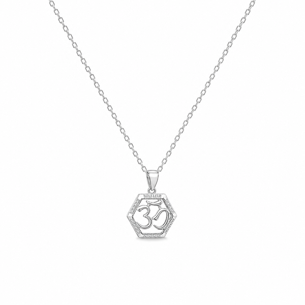 Hexa Om – 925 Sterling Silver Pendant