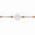 Ram Rakhi – 925 Sterling Silver Ram Rakhi with Ruby Red & Golden Yellow Crystal Beads