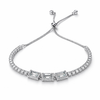 Shine Line Baguette Tennis Bracelet in 925 Sterling Silver