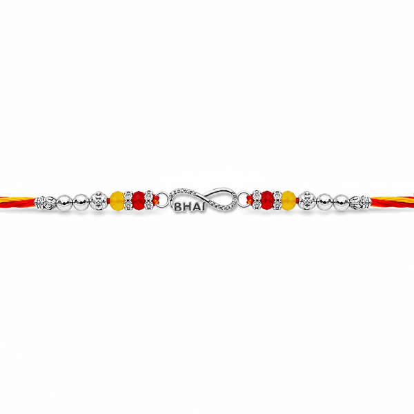 Bhai Rakhi – 925 Sterling Silver Infinity Rakhi for Brother