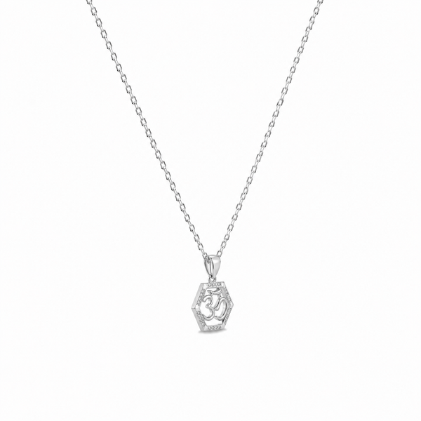 Hexa Om – 925 Sterling Silver Pendant