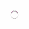 Rhea Ring – 925 Sterling Silver Rosy Marquise Halo Ring