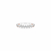 Siya Ring – 925 Sterling Silver Floral Band with CZ Stones