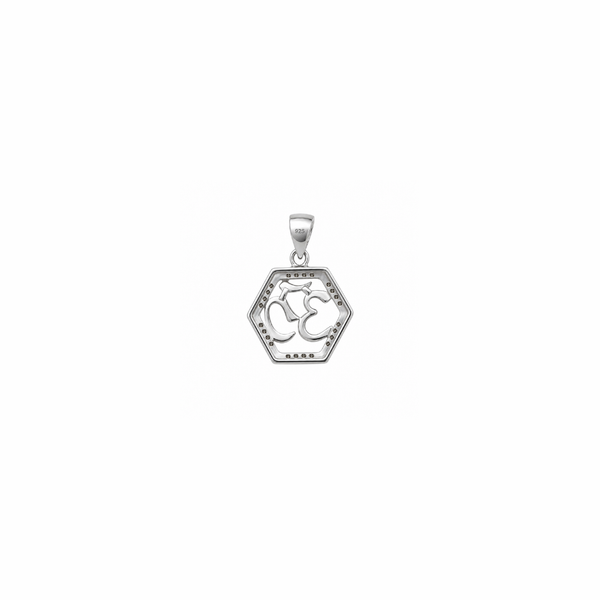 Hexa Om – 925 Sterling Silver Pendant