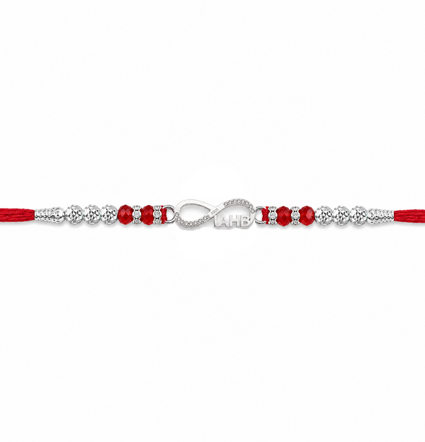 Bhai Rakhi – 925 Sterling Silver Infinity Rakhi for Brother
