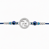 Swastik Evil Eye Silver Rakhi – 925 Sterling Silver Divine Swastik Rakhi with Evil Eye Protection