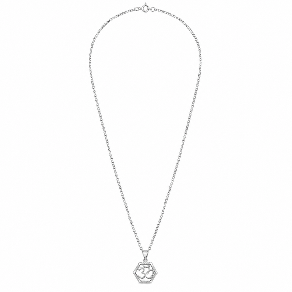 Hexa Om – 925 Sterling Silver Pendant