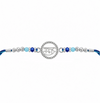 Ram Rakhi – 925 Sterling Silver Ram Symbol Rakhi with Sapphire Blue & Sky Blue Crystal Beads