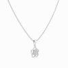 Halo-Bloom Pendant – 925 Sterling Silver Floral Pendant Necklace