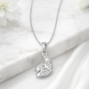 Noor Chand Pendant – 925 Sterling Silver Moon & Star CZ Pendant for Women