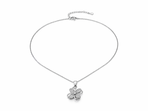 Floris Floral Pendant Set in 925 Sterling Silver