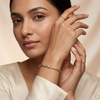 Trinity Twist Bracelet – 925 Sterling Silver Tri-Tone Twisted Chain Bracelet