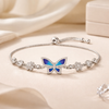 Neel Noor Butterfly Bracelet – 925 Sterling Silver Blue Butterfly Adjustable Bracelet