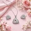 Trine Geometric Pendant Set in 925 Sterling Silver