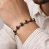 Rudra Shakti Bracelet – 925 Sterling Silver Rudraksha Beaded Bracelet for Men