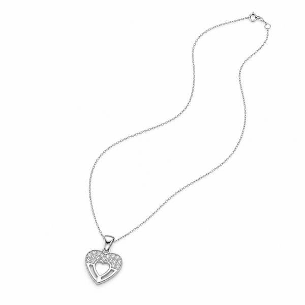 Amor Pendant – 925 Sterling Silver Heart Necklace