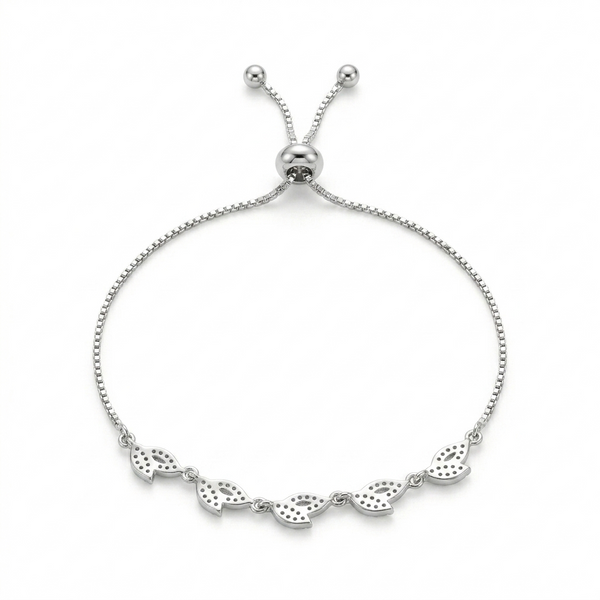 Ivy Leaf Bracelet in 925 Sterling Silver