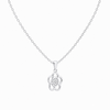 Halo-Bloom Pendant – 925 Sterling Silver Floral Pendant Necklace