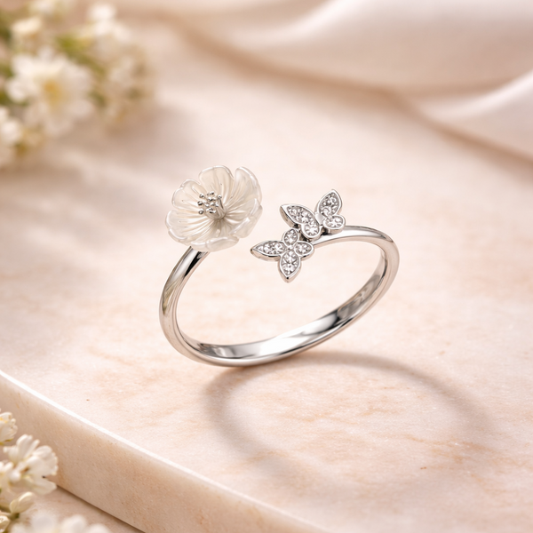 Florrise Ring in 925 Sterling Silver