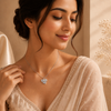 Hazel Pendant – 925 Sterling Silver Leaf Design Pendant (Silver & Rose Gold)