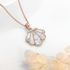Naria Pendant – 925 Sterling Silver Rose Gold Shell Necklace