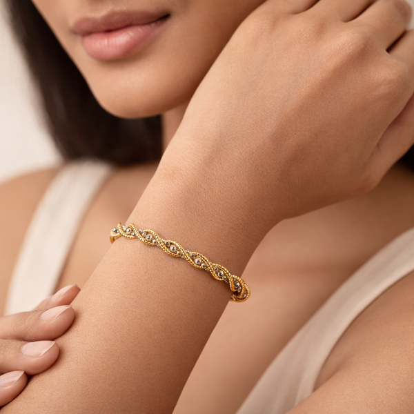 Twirl Bracelet – 925 Sterling Silver Twisted Elegance Bracelet