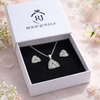 Trine Geometric Pendant Set in 925 Sterling Silver