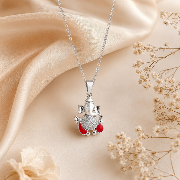 Vinayak- 925 Sterling Silver Ganesha Pendant