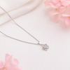 Halo-Bloom Pendant – 925 Sterling Silver Floral Pendant Necklace