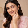 Siya Ring – 925 Sterling Silver Floral Band with CZ Stones