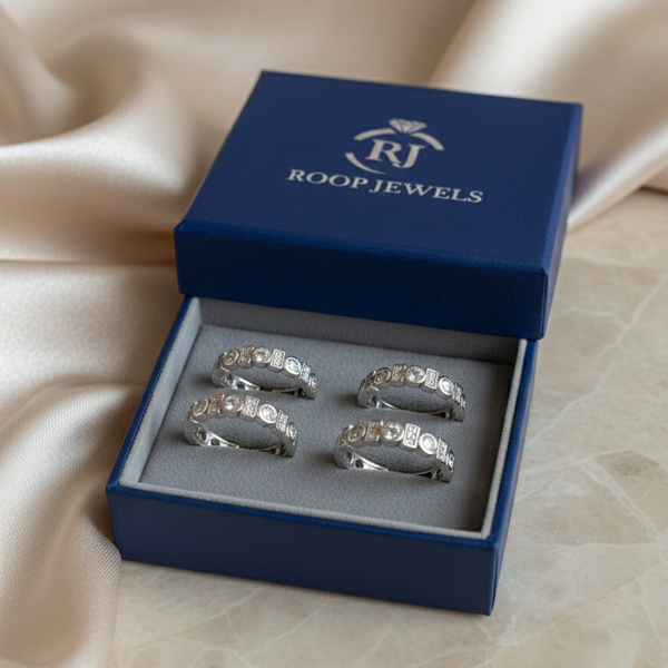 Rhythm Toe Ring in 925 Sterling Silver