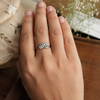Dia Ring – 925 Sterling Silver Cluster Wrap Ring