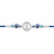 Shiva Kavach Evil Eye Silver Rakhi – 925 Sterling Silver Trishul Rakhi with Evil Eye Protection