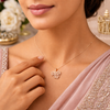 Hazel Pendant – 925 Sterling Silver Leaf Design Pendant (Silver & Rose Gold)