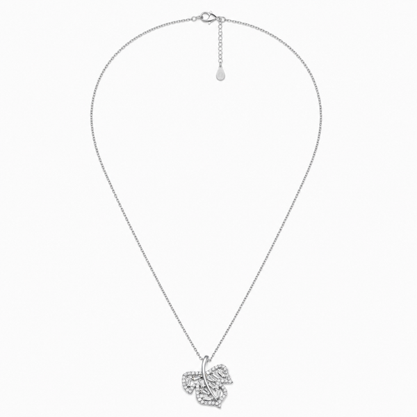 Hazel Pendant – 925 Sterling Silver Leaf Design Pendant (Silver & Rose Gold)